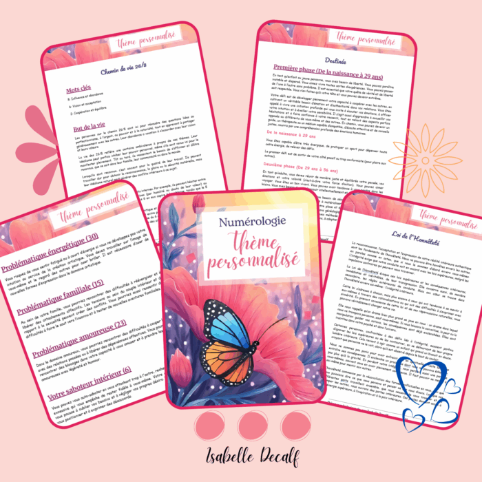 Numérologie - thème personnalisé