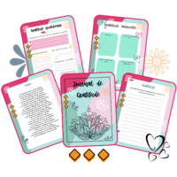 extrait des pages du journal de gratitude